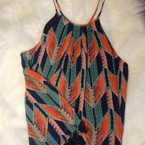 NWOT Chevron Flowy Tank